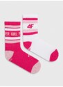 Dječje čarape 4F 2-pack boja: ružičasta