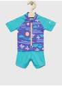 Kupaći kostim za bebe Columbia Sandy Shores Sunguard Suit boja: ljubičasta