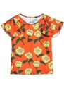 Majica kratkih rukava za kupanje za djecu Mini Rodini boja: narančasta