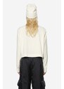 Dukserica Rains Fleece W Sweatshirt za žene, boja: bež, glatka, 18090.FOSSIL-FOSSIL