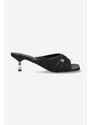 Natikače MISBHV Sasha Slip On Sandal za žene, boja: crna, mala potpetica, 22BW903 BLACK