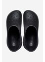 Gumene čizme Crocs Classic Crush za žene, boja: crna, 207946.BLACK-BLACK
