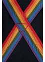 Ruksak Fjallraven Kanken Rainbow boja: crna, veliki, s aplikacijom, F23620.550.907-550