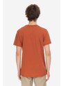 Pamučna majica Fjallraven boja: narančasta, s tiskom, F87053.243-243