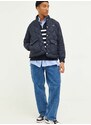 Pernata jakna Tommy Jeans za muškarce, boja: tamno plava, za prijelazno razdoblje