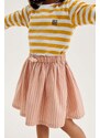 Dječje pamučna haljina Liewood boja: bež, mini, širi se prema dolje