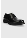 Kožne cipele BOSS Saul za muškarce, boja: crna, 50496010
