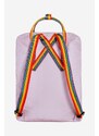 Ruksak Fjallraven Kanken Rainbow boja: ljubičasta, mali, s aplikacijom, F23620.457.907-907