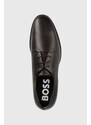 Kožne cipele BOSS Colby za muškarce, boja: smeđa, 50498467
