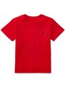 Dječja pamučna majica kratkih rukava Polo Ralph Lauren boja: crvena, jednobojni model
