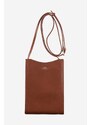 Kožna torbica A.P.C. Neck Pouch Jamie PXB boja: smeđa, PXBMW.F63412-GREIGE