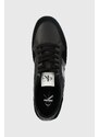 Kožne tenisice Calvin Klein Jeans LOW PROFILE RUNNER M boja: crna, YM0YM00695