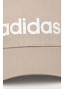 Pamučna kapa sa šiltom adidas Performance boja: bež, s tiskom