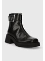 Kožne gležnjače Vagabond Shoemakers DORAH za žene, boja: crna, s debelom potpeticom, 5642.201.20