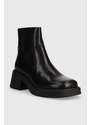 Kožne gležnjače Vagabond Shoemakers DORAH za žene, boja: crna, ravni potplat, 5656.001.20