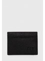 Kožni etui za kartice i privjesak ključeve Armani Exchange boja: crna, 958510 3F892