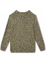 Dječji pulover s postotkom vune BOSS boja: zelena