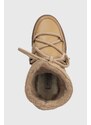 Kožne čizme za snijeg Inuikii Gloss Wedge boja: bež, 75203-007