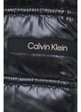 Jakna Calvin Klein za žene, boja: crna, za zimu
