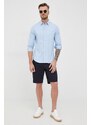 Kratke hlače Lacoste za muškarce, boja: tamno plava, FH2647-02S