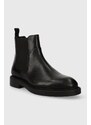 Kožne gležnjače Vagabond Shoemakers ALEX W za žene, boja: crna, ravni potplat, 5648.101.20