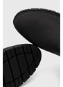Čizme Tommy Hilfiger ESSENTIAL TOMMY RAINBOOT za žene, boja: crna, ravni potplat, FW0FW07666