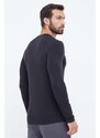 Homewear majica dugih rukava Emporio Armani Underwear boja: crna, bez uzorka