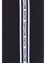 Homewear pamučne hlače Michael Kors boja: crna, s aplikacijom