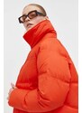Jakna Billabong za žene, boja: narančasta, za zimu, oversize