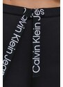 Donji dio trenirke Calvin Klein Jeans boja: crna, bez uzorka