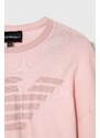 Dječji džemper Emporio Armani boja: ružičasta, lagani