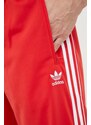 Donji dio trenirke adidas Originals boja: crvena, s uzorkom