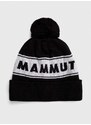 Kapa Mammut Peaks boja: crna, od tanke pletenine, vunena