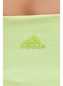 Tajice za jogu adidas Performance Studio boja: zelena, bez uzorka