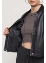 Bomber jakna Abercrombie & Fitch za žene, boja: crna, za prijelazno razdoblje