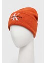 Pamučna kapa Calvin Klein Jeans boja: narančasta, pamučna