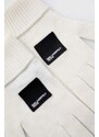 Rukavice s primjesom kašmira Karl Lagerfeld Jeans boja: bijela