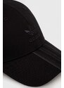 Pamučna kapa sa šiltom adidas Originals boja: crna, bez uzorka