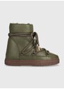 Kožne cipele za snijeg Inuikii Full Leather Wedge boja: zelena, 75203-087