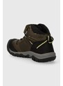 Dječje zimske cipele od brušene kože Keen Ridge Flex Mid boja: zelena
