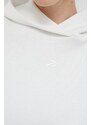 Dukserica Reebok LUX COLLECTION za žene, boja: bijela, s kapuljačom, aplikacijom, 100035627