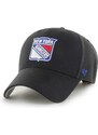 Pamučna kapa sa šiltom 47 brand NHL New York Rangers boja: crna, s aplikacijom H-MVP13WBV-BKB