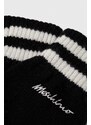 Vunene rukavice Moschino boja: crna