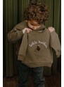Dukserica za bebe That's mine 005073 Finley Little Brother Sweatshirt boja: smeđa, s aplikacijom