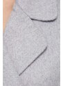 Kaput s primjesom vune Abercrombie & Fitch boja: siva, za prijelazno razdoblje, bez zakopčavanja