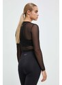 Majica dugih rukava Hummel Fierce hmlMT MESH T-SHIRT za žene, boja: crna, 221762