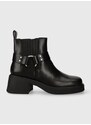 Kožne gležnjače Vagabond Shoemakers DORAH za žene, boja: crna, ravni potplat, 5642.801.20