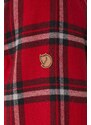 Pamučna košulja Fjallraven Övik za muškarce, boja: crvena, regular, s klasičnim ovratnikom, F82978.345.021