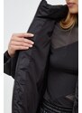 Pernata jakna Guess za žene, boja: crna, za zimu