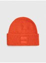 Kapa s dodatkom vune BOSS boja: narančasta, od debelog pletiva